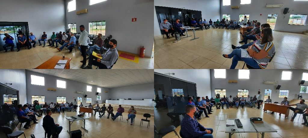 PREFEITO, VICE-PREFEITO E VEREADORES REUNIDOS EM PROL DO DESENVOLVIMENTO DE COLNIZA.